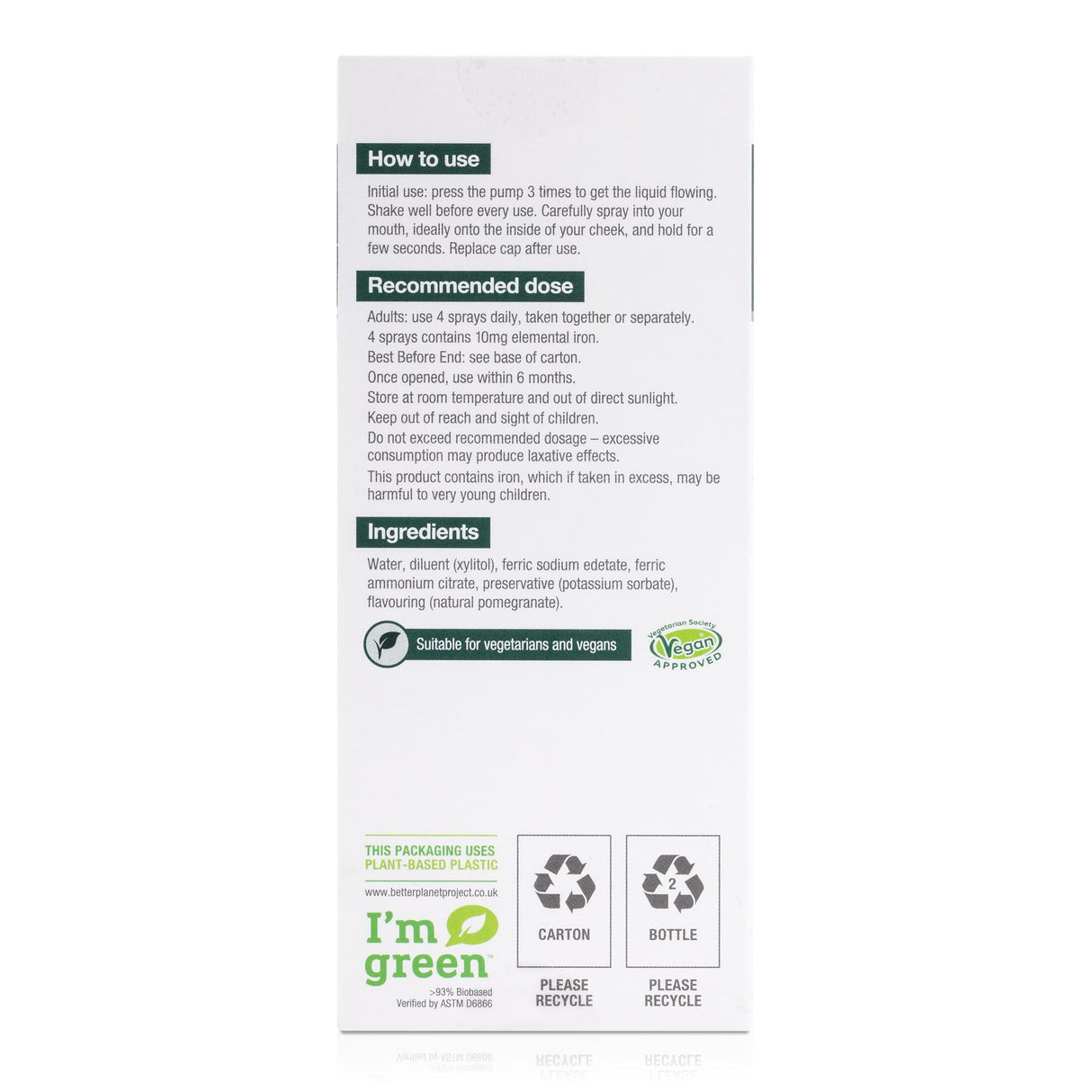 BetterYou Iron 10 Daily Oral Spray - 25ml