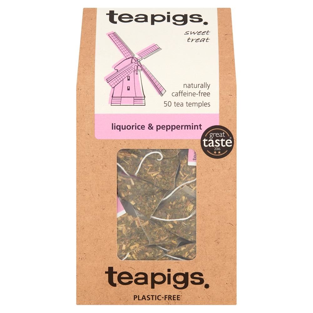Teapigs liquorice & mint 50 tea temples