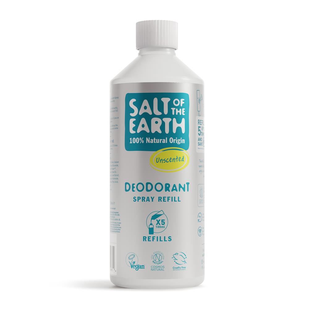 Salt Of the Earth Unscented Natural Deo Spray Refill 500ml