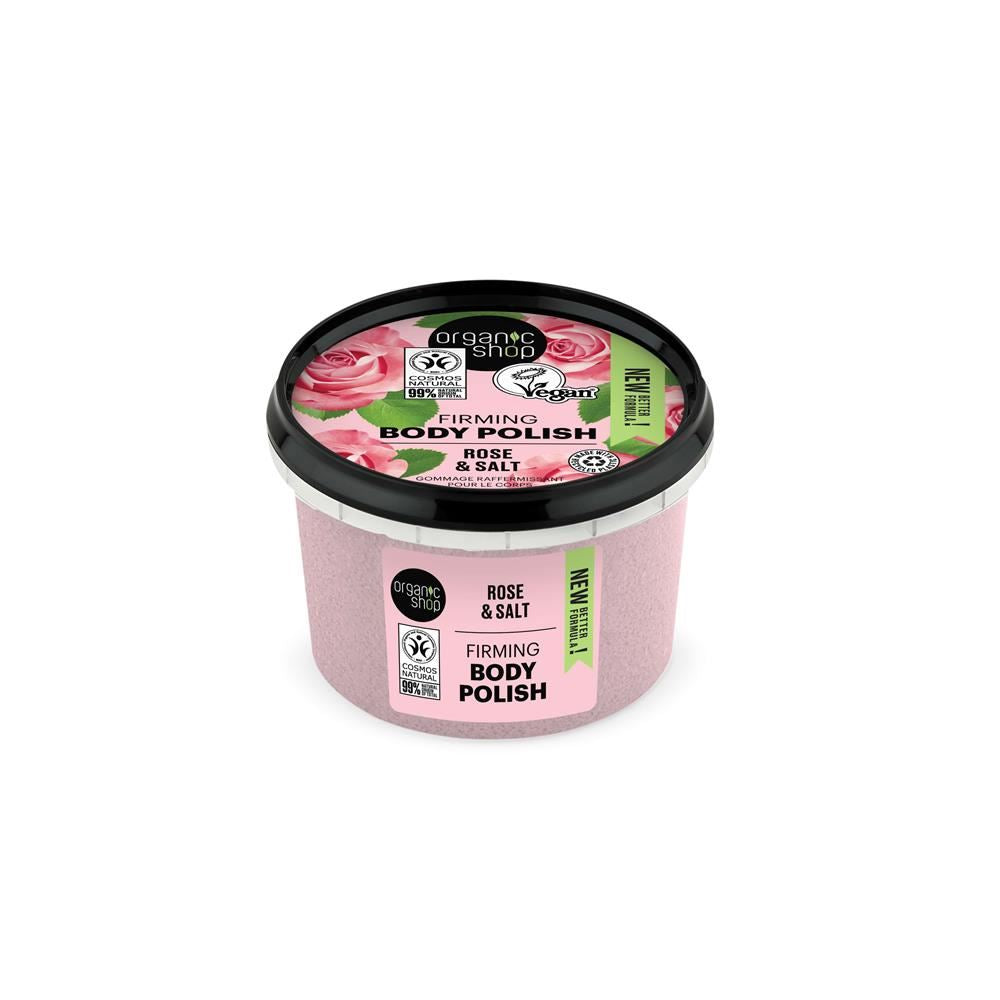 Organic Shop OS Body Polish Pearl Rose & Salt 250ml