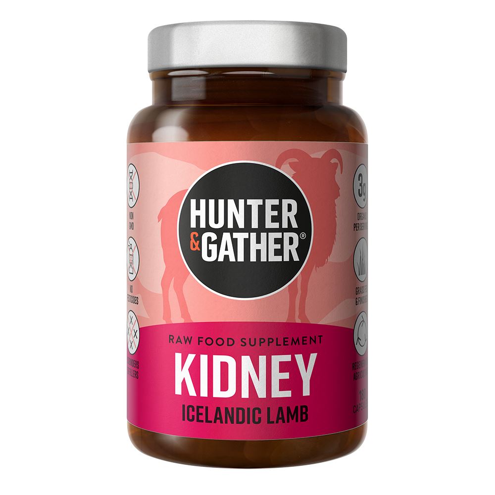 Hunter and Gather Kidney Capsules Wild Roaming Grass Fed Lamb x 90 Capsules