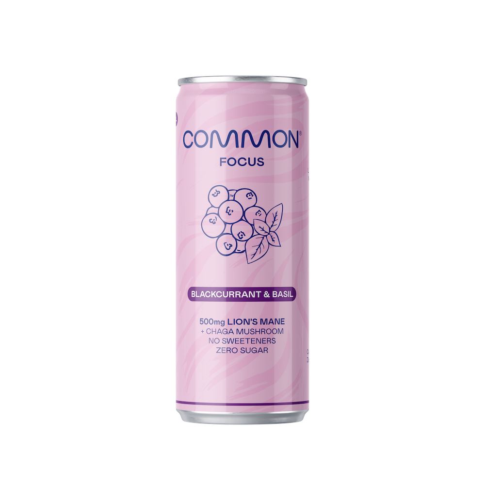Common Sparkling Blackcurrant & Basil Nootropics 330ml