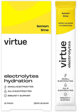 Virtue Drinks Electrolytes Hydration - Lemon Lime 12 x 5g Sachets