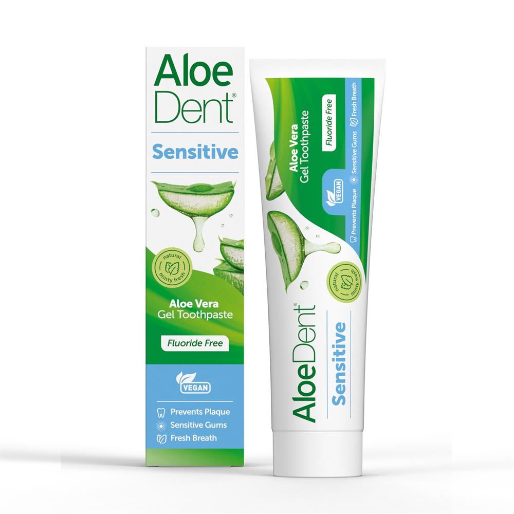 Aloe Dent Sensitive Aloe Vera Gel Toothpaste Fluoride Free 100ml