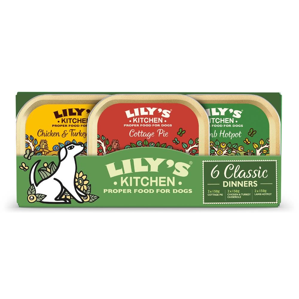 Lilys Kitchen Dog Classic Dinners Multipack 6 x 150g