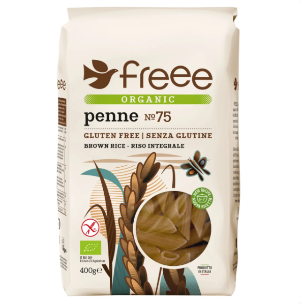 Doves Farm Gluten Free Organic Brown Rice Penne 400g