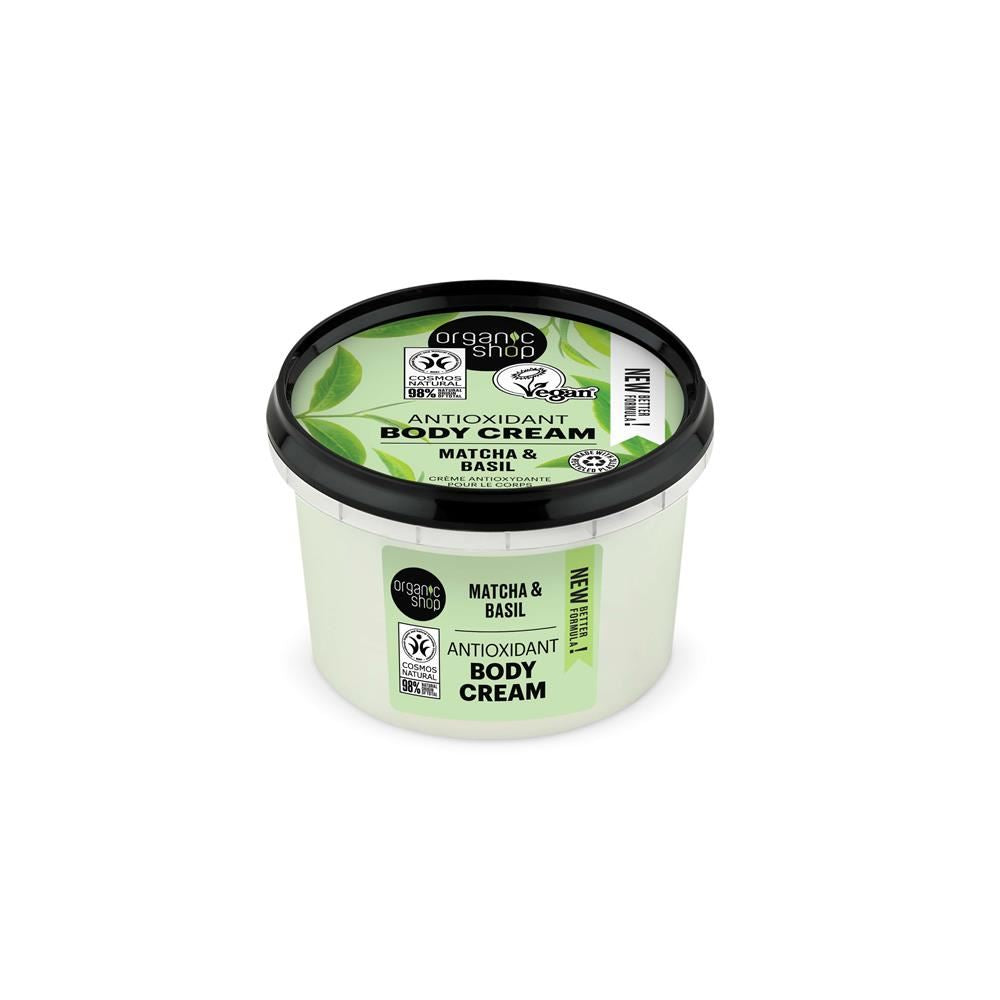 Organic Shop OS Antioxidant Body Cream Matcha & Basil 250ml