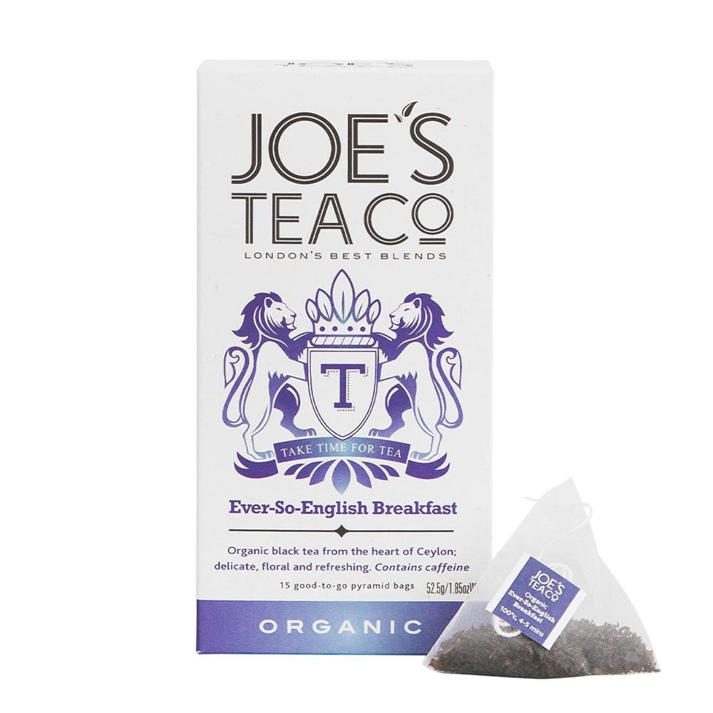 Joes Tea Company Ever-So-English Breakfast - 15 biodegradable pyramid bags