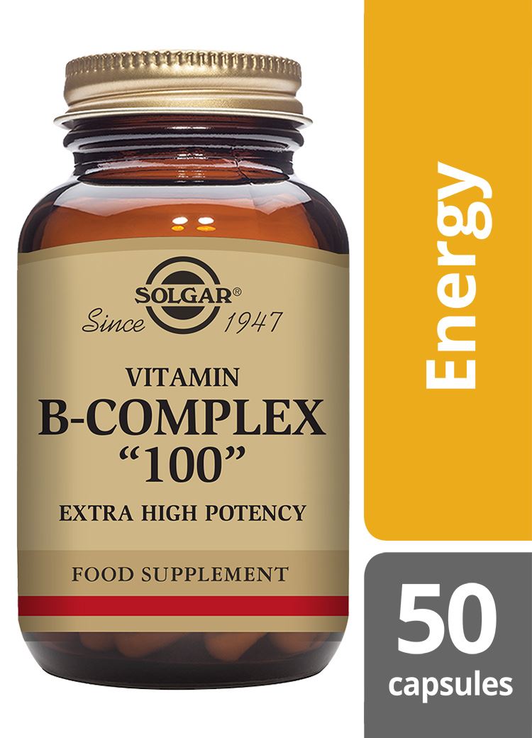 Solgar Vitamin B-Complex "100" Extra High Potency - 50 Vegicaps