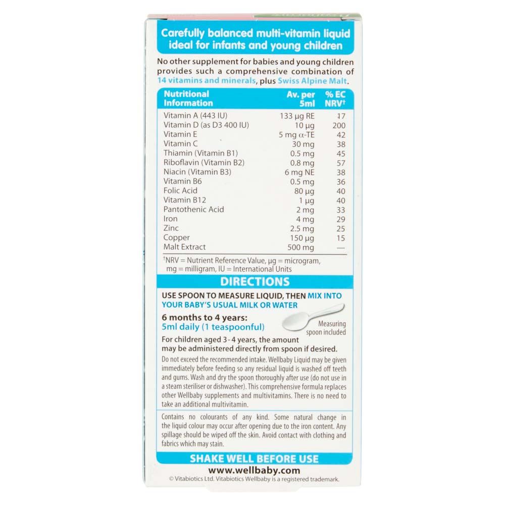 Vitabiotics Wellbaby Multi-Vitamin Liquid - 150ml