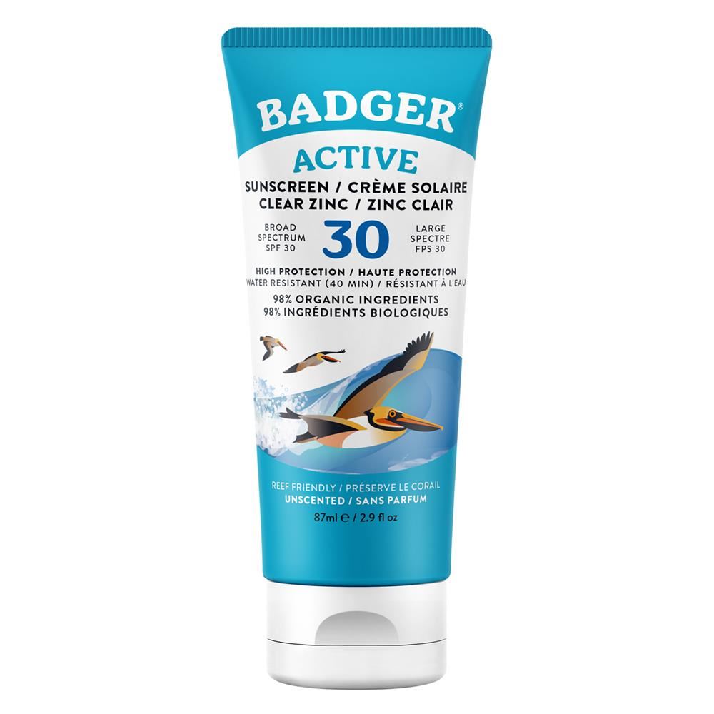 Badger Sunscreen Clear Zinc SPF 30 87ml