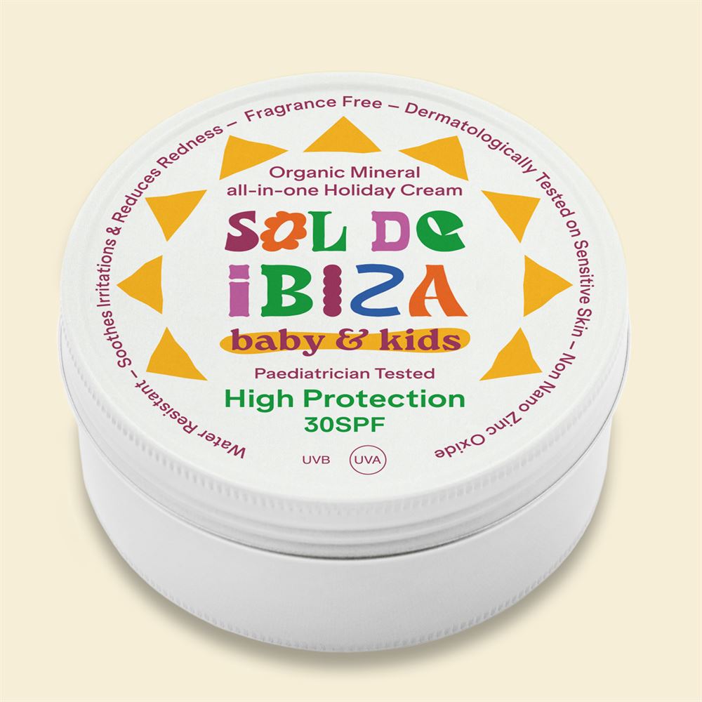 Sol De Ibiza Baby & Kids Organic Mineral all-in-one Cream SPF30 100g