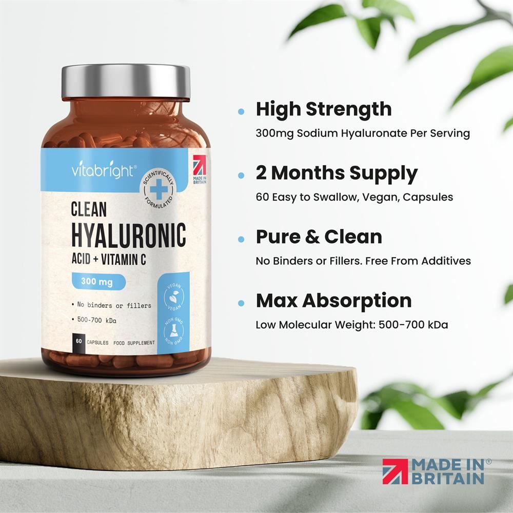 Vitabright Hyaluronic Acid 300mg 60 Cpsules
