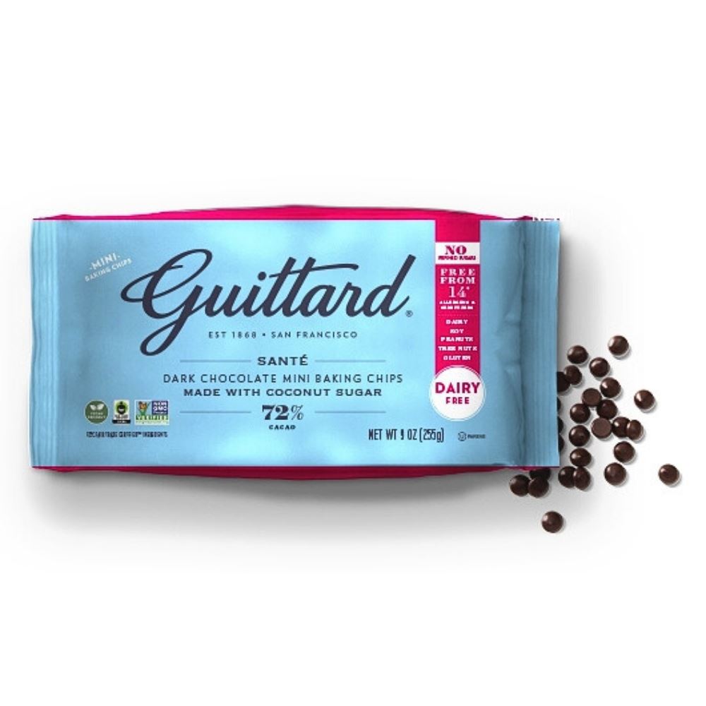 Guittard 72% Sante Dark Choc Chips with Coconut Sugar 255g