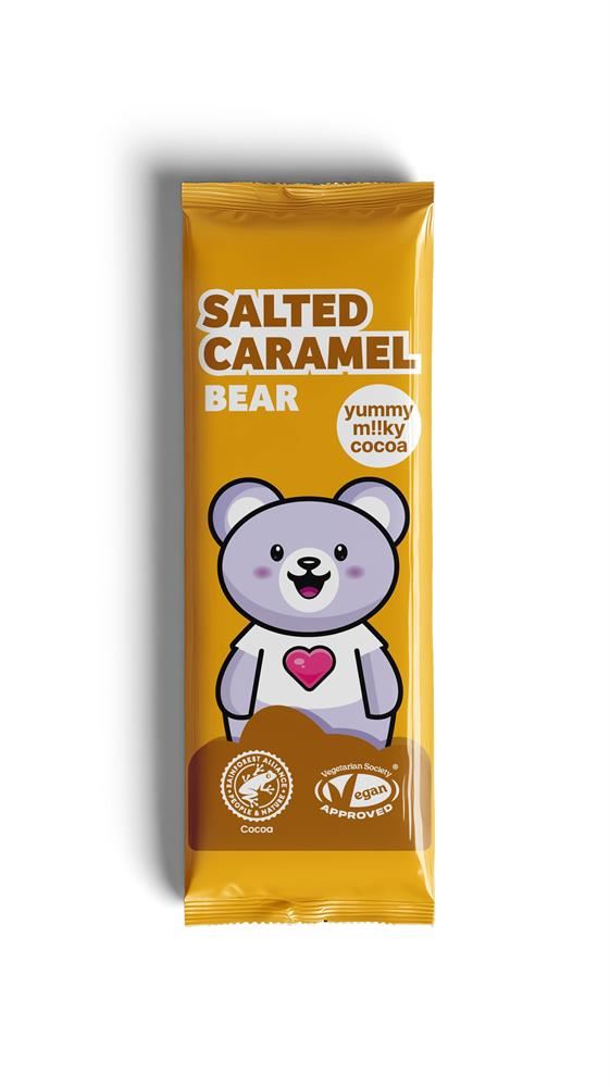 Plamil Salted Caramel Chocolate Bear Bar 25g - 22 Pack
