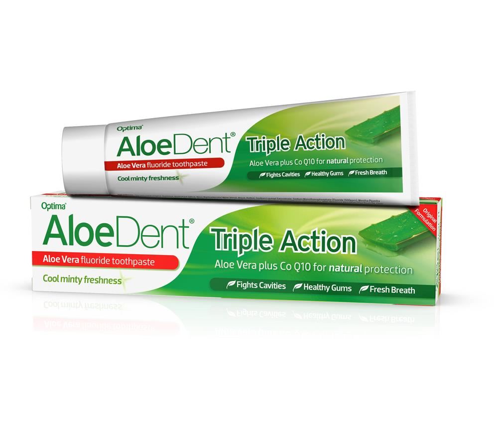 Aloe Dent Triple Action Aloe Vera Gel Toothpaste w/Fluoride 100ml