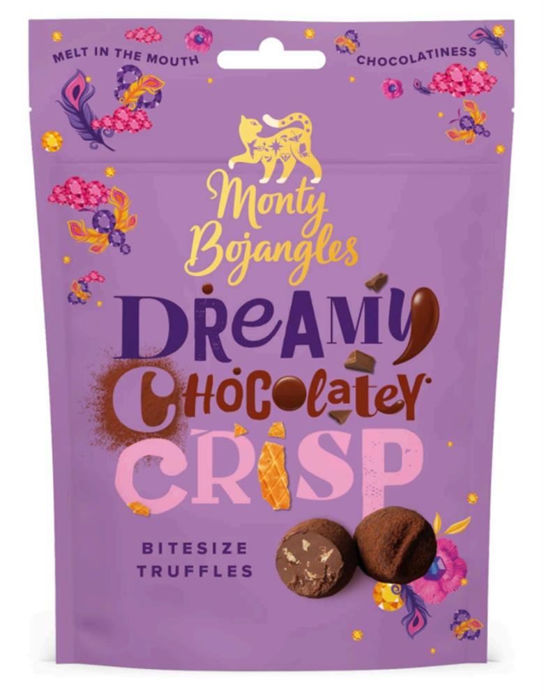 Monty Bojangles Dreamy Chocolatey Crisp Bitesize Truffles 100g