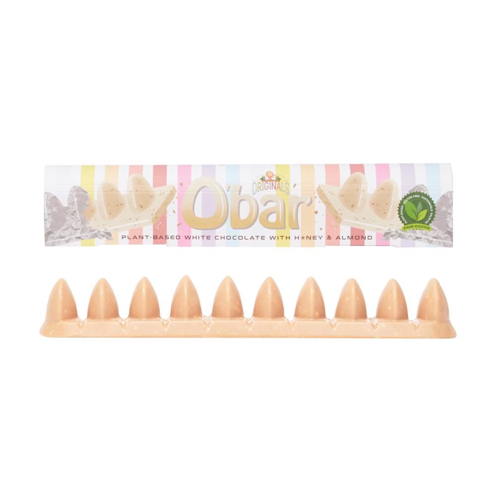 Catherine's Originals O'bar Vegan White Chocolates -Crunchy Almond & H*ney 200g