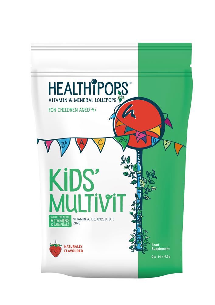 Healthipops Vitamin & Mineral lollipops Kids' Multivit 14 Lollipops