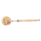 Food Alive Handmade Beechwood Wooden Dish Brush with Fiber Bristles