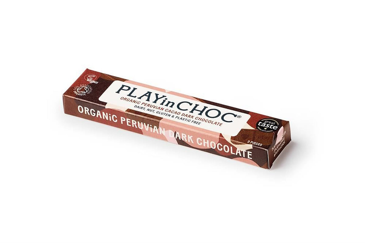 Playing Choc PLAYin CHOC JustChoc Dark Chocolate 30g – Health Plus Living