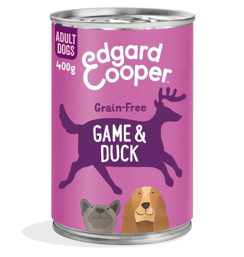 Edgard Cooper Wet Dog Food Game Duck Beetroot Blueberry Pear 400g - 6 Pack