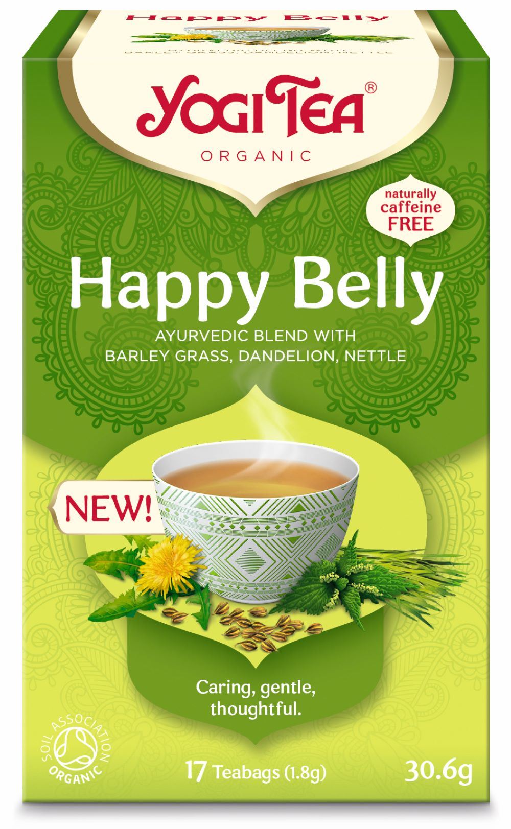 Yogi Tea Happy Belly Organic 17 Teabags - 6 Pack