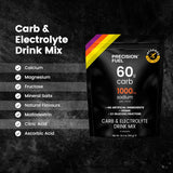 Precision Fuel Carb & Electrolytes Powder Drink Mix - 60g Carbs & 1000mg Sodium per Litre - 510g