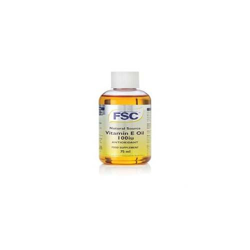 FSC Vitamin E Oil Liquid 100iu 75ml