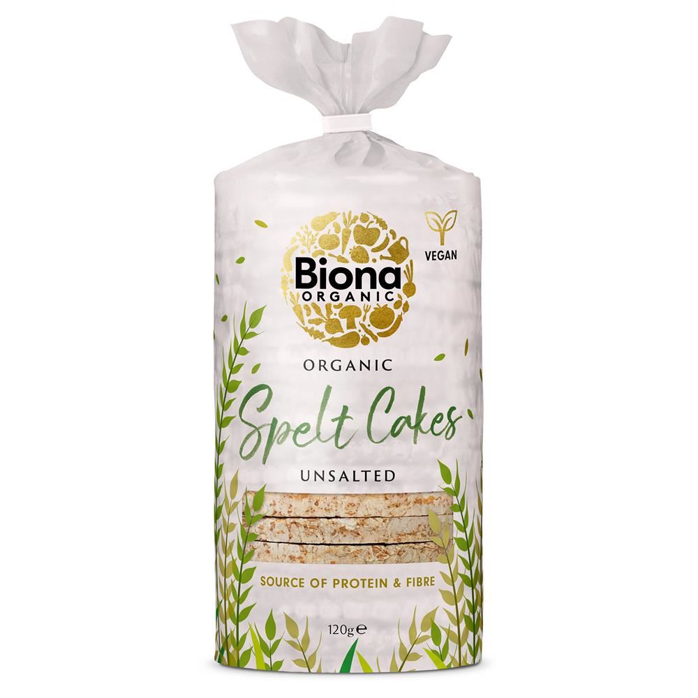 Biona Organic Spelt Cakes 120g - 12 Pack