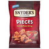 Snyders Pretzel Pieces Hot Buffalo Wings 110g - 10 Pack