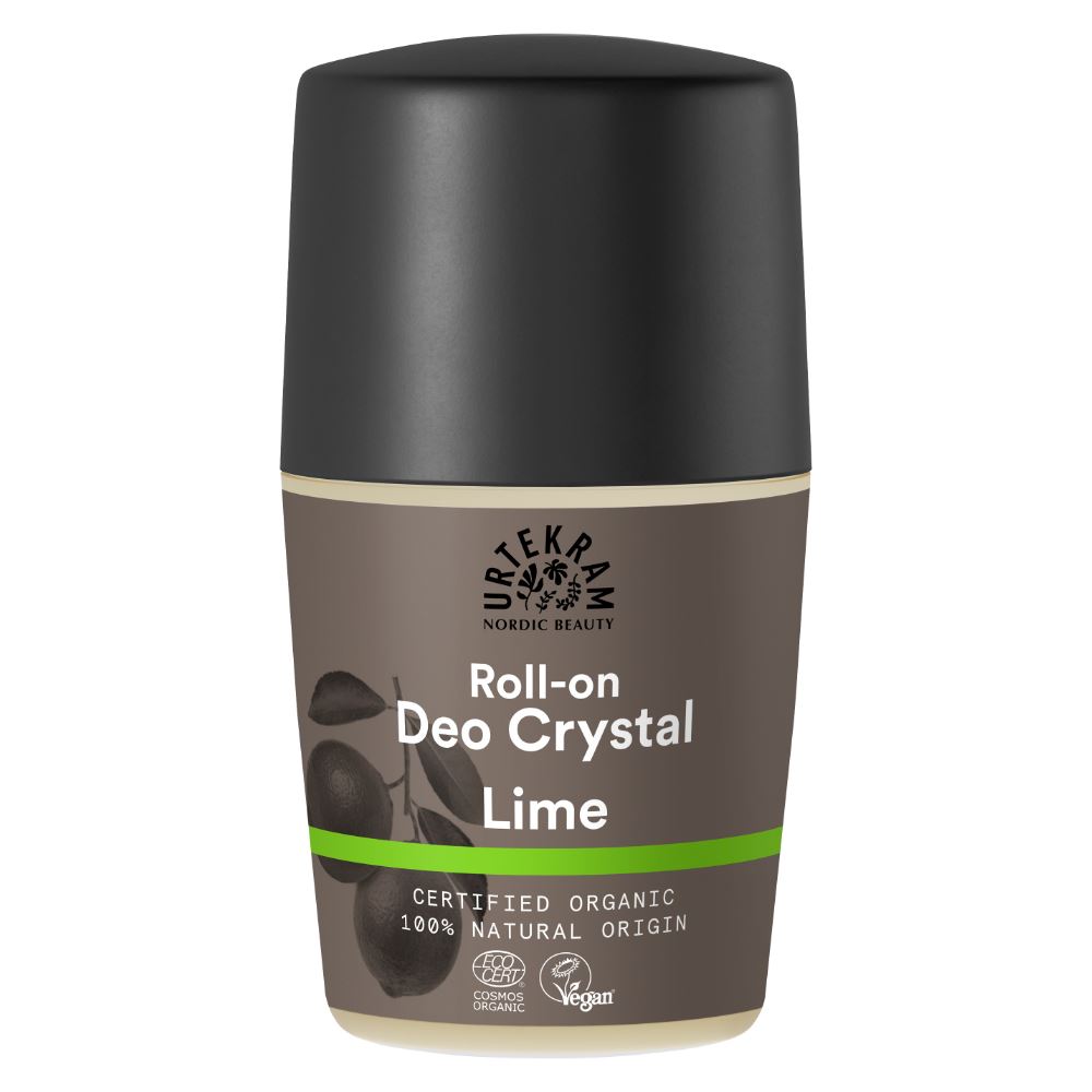 Urtekram Lime crystal Deodorant Roll On 50ml Organic