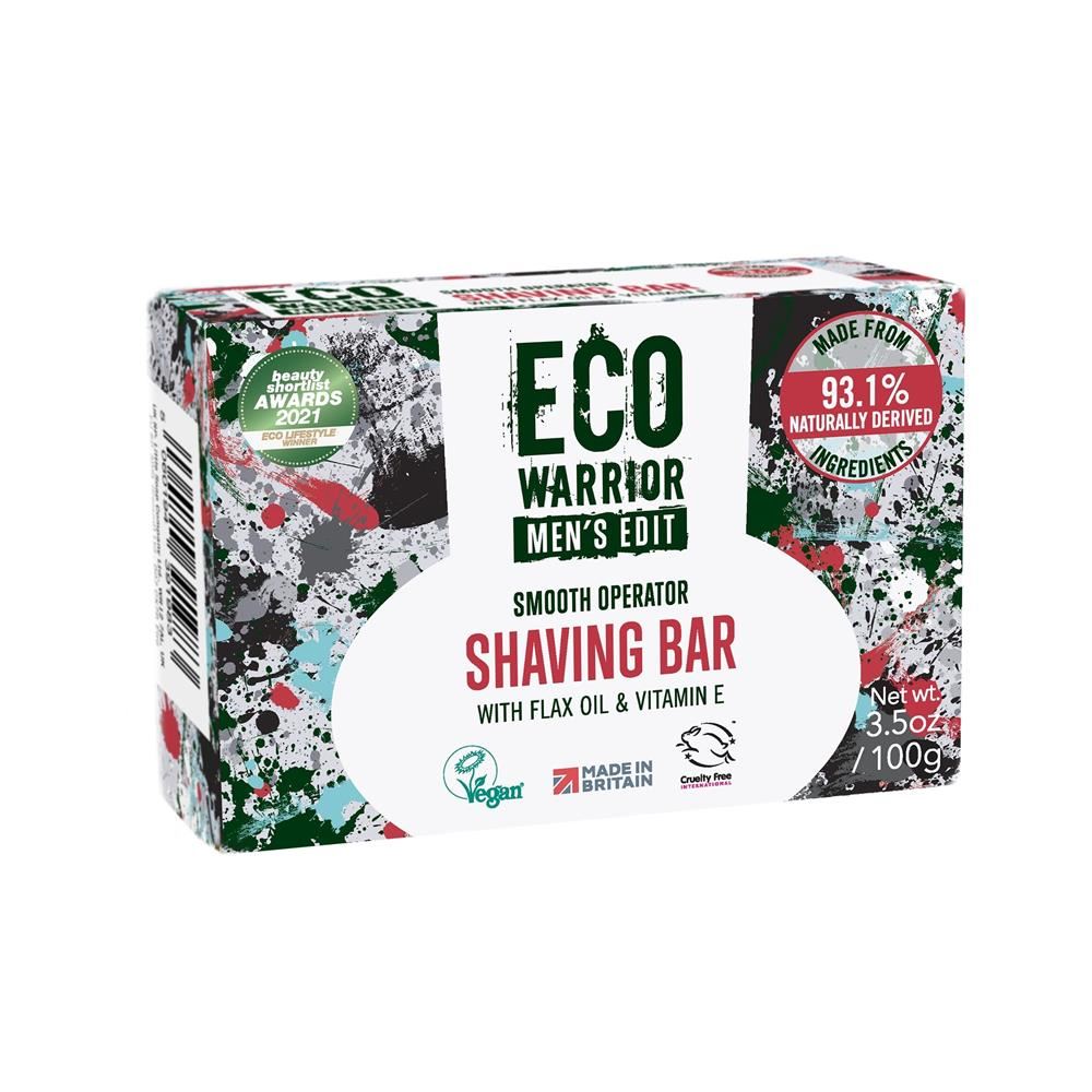 Little Soap Company Eco Warrior Men Shave Bar 100g - 2 Pack