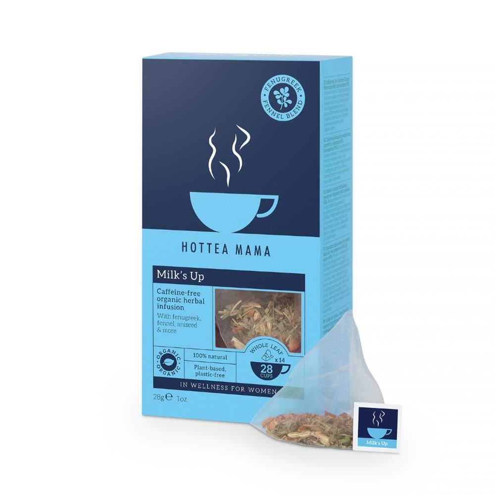 HotTea Mama Breastfeeding support herbal tea with fenugreek and fennel 14 bags