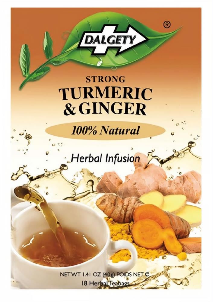 Dalgety Teas Turmeric & Ginger 18 Teabags - 2 Pack
