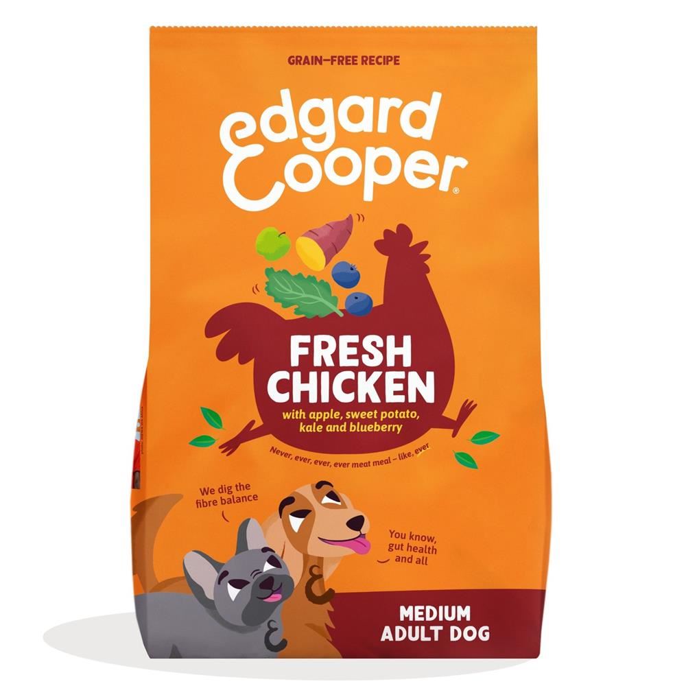 Edgard and Cooper Dry Dog Food Free Run Chicken 1Kg - 6 Pack