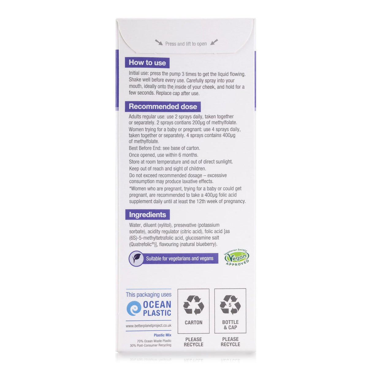 BetterYou Folic Acid Daily Oral Spray - 25ml
