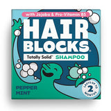 Shower Blocks Hair Blocks Solid Shampoo - Pepper Mint 85g