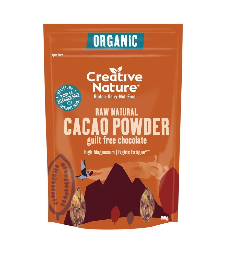 Creative Nature Organic Peruvian Raw Cacao Powder 150g – Health Plus Living