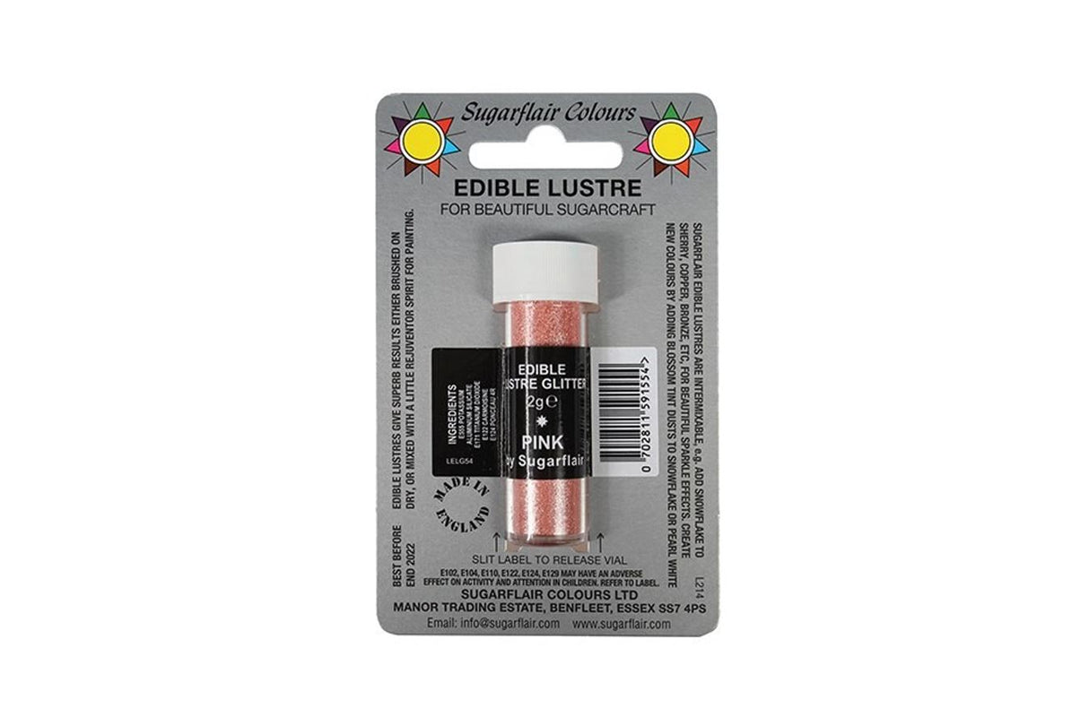 Sugarflair Edible Lustre Glitter Dust Powder - 2g All Shades