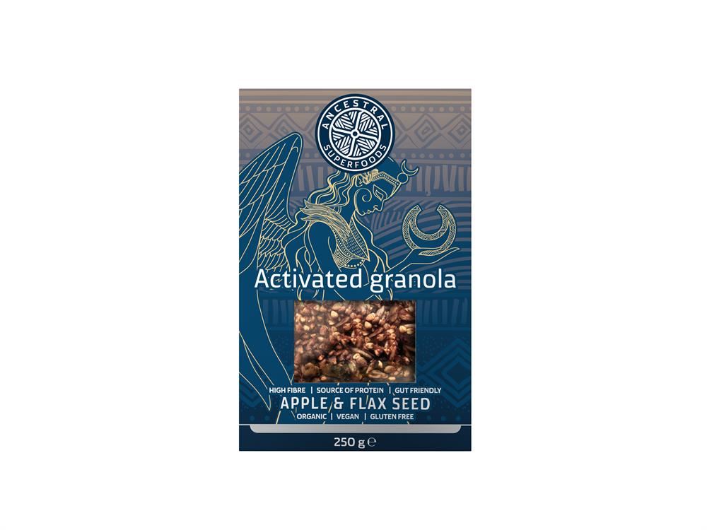 Ancestral Superfoods Activated Granola Apple & Flax Seed 250g