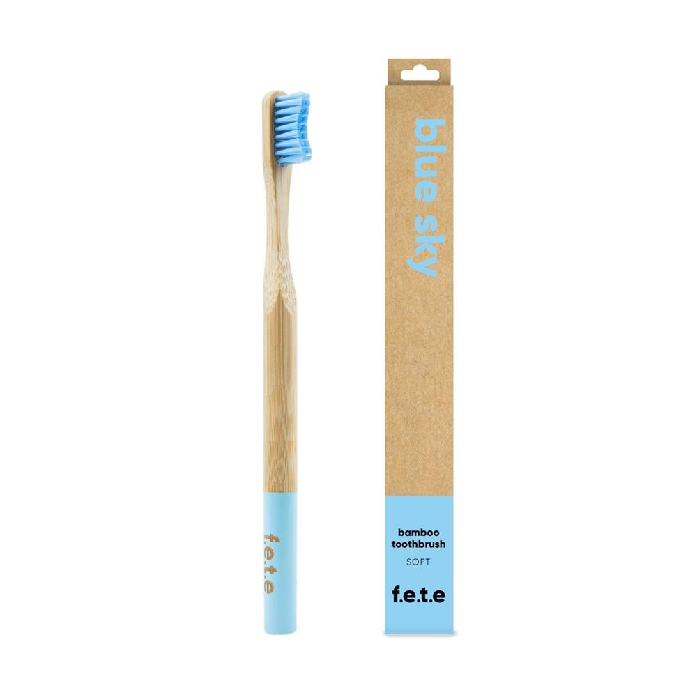 From Earth to Earth Bamboo Toothbrush Blue Sky Soft