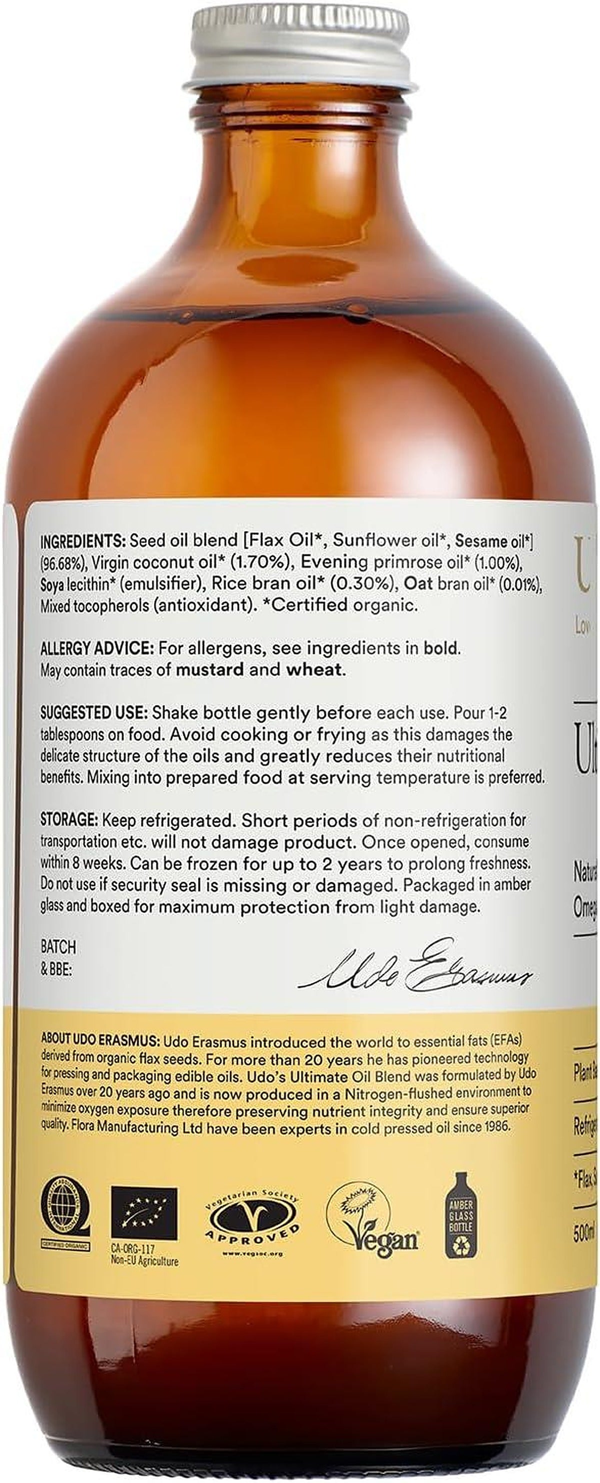 Udos Choice Ultimate Oil Blend Organic - 500ml - image 2
