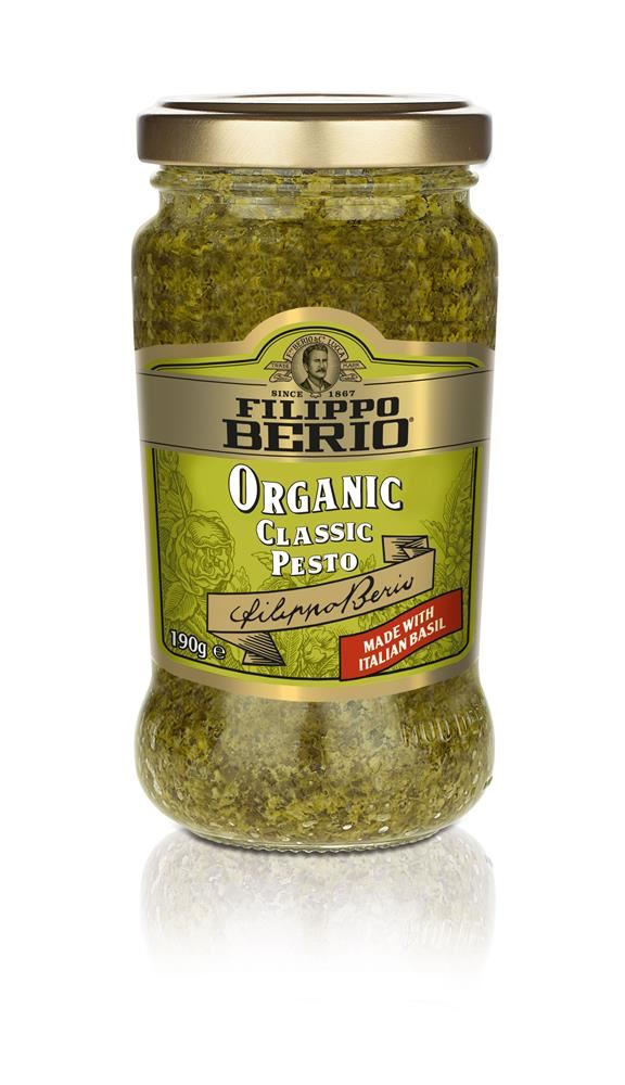 Filippo Berio Organic Classic Pesto 190g - 6 Pack