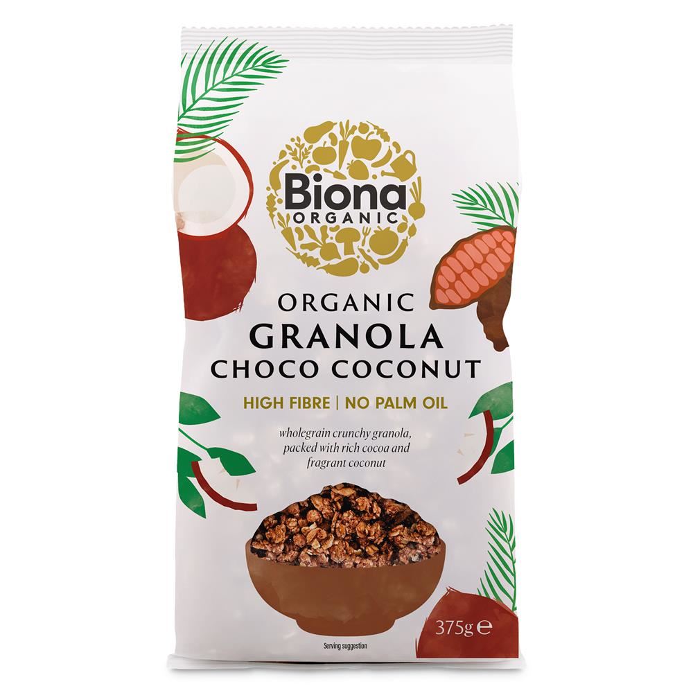 Biona Organic Choco Coconut Crunchy Granola 375g