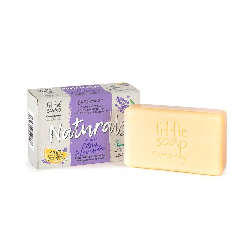 Little Soap Company Naturals Range Bar Soap Citrus & Lavender 100g - 2 Pack