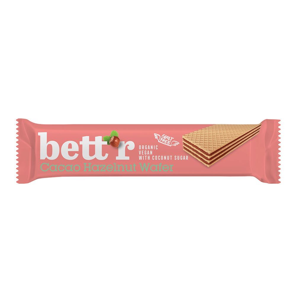 Bettr Hazelnut Cacao Cream-Filled Wafer 30g - 20 Pack