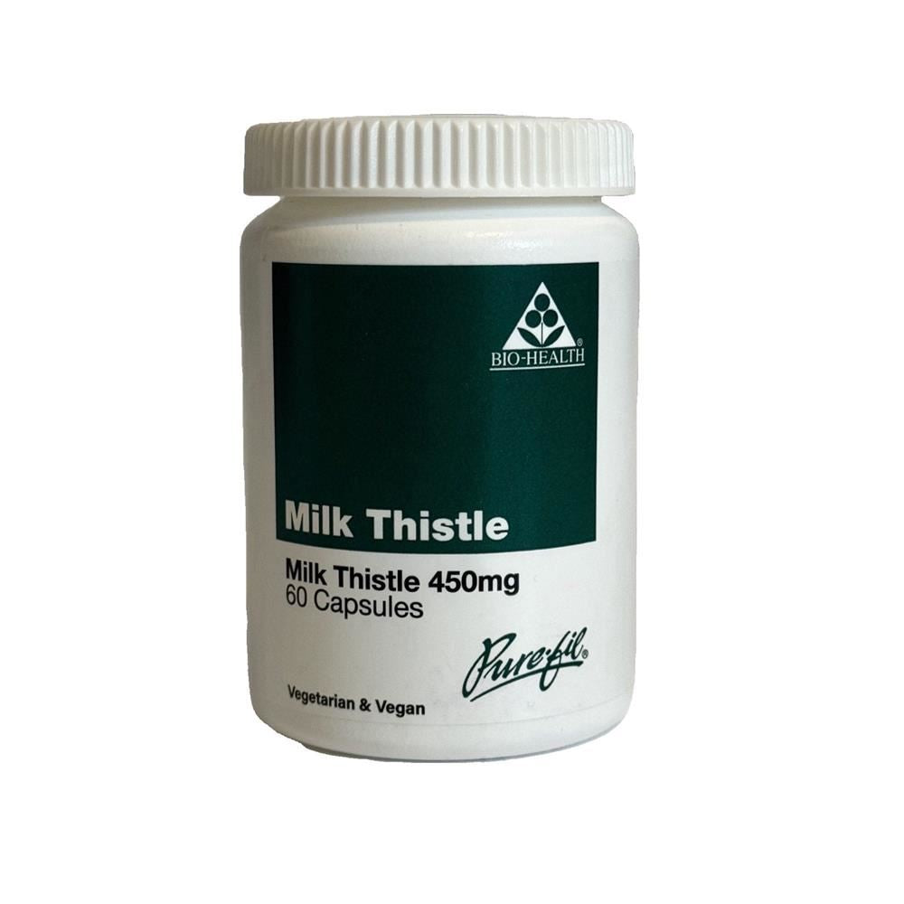 Bio Health Milk Thistle powdered fruits containing silymarin 60 Capsules