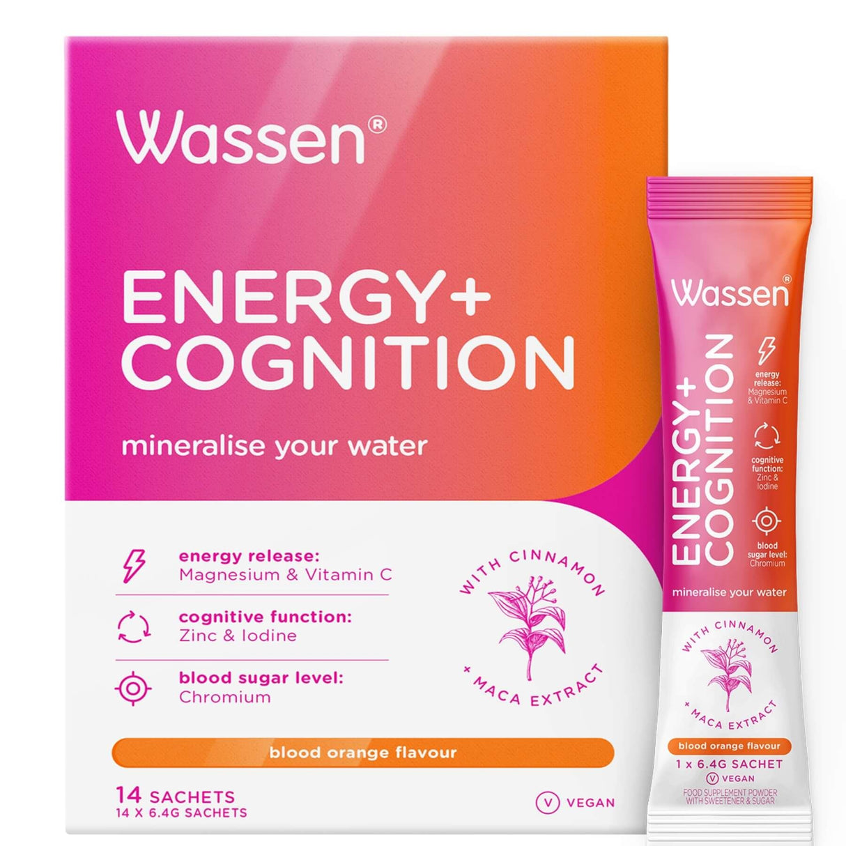 Wassen Energy + Cognition 14 Sachets