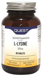 Quest L-LYSINE 500mg 60 Tablets